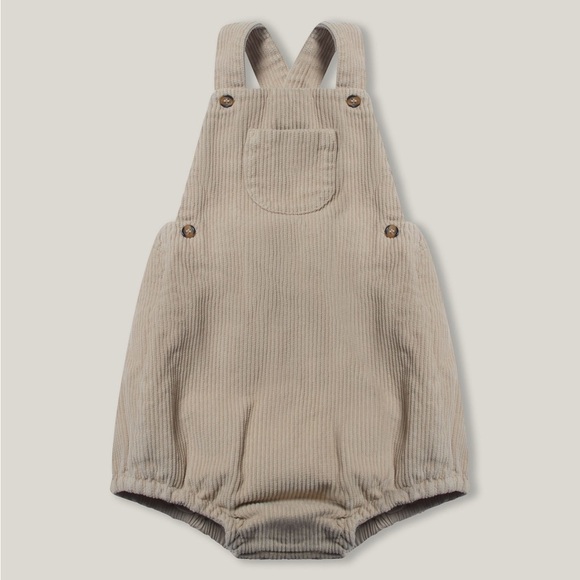 The Simple Folk The Overall Romper - Size 4/5y Girls and Boys - Oatmeal - NWT - Picture 1 of 10